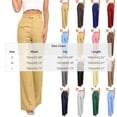 thumbnail image 3 of Straight Wide Leg Dress Pants for Women High Elastic Waist Business Casual Work Office Summer Trousers with Pockets, 3 of 5