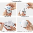 thumbnail image 5 of Juguete para gatos, pelota blanca con luz LED, rotación automática de 360 grados y carga USB, juguete interactivo para gatos, perros y gatitos., 5 of 5
