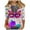 13-Purple, variant on Cavosen Mardi Gras 3/4 Sleeve Shirts Women Crewneck Carnival Shiny Mask Graphic Print Tops Party Holiday Shirts Comfy Fashion Festival Blouse Dressy Party Funny Tees Purple M