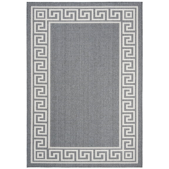 SAFAVIEH Martha Stewart Outdoor MSRO331F Grey/ Cream Rug