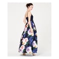 thumbnail image 2 of TEEZE ME $129 Womens New Navy Floral Fit + Flare Dress 3\4 Juniors B+B, 2 of 4