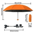 thumbnail image 3 of MMJ Sun Shade Umbrella Clamp On UPF50+ Foldable Adjustable Outdoor Rain Protection for Wheelchair Walker Camping Cart Golf Cart, 3 of 6