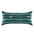 thumbnail image 3 of Green Wave Pattern Standard Size Satin Pillowcase 20''x26'' Double-Sided Print Soft Wrinkle Resistant, 3 of 9