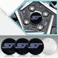 thumbnail image 4 of 4Pcs 56mm Car Styling ST Logo Emblem Wheel Center Hub Cap Rim Hub Dustproof Cover Sticker For Ford ST Fiesta Mustang Shelby GT A, 4 of 6