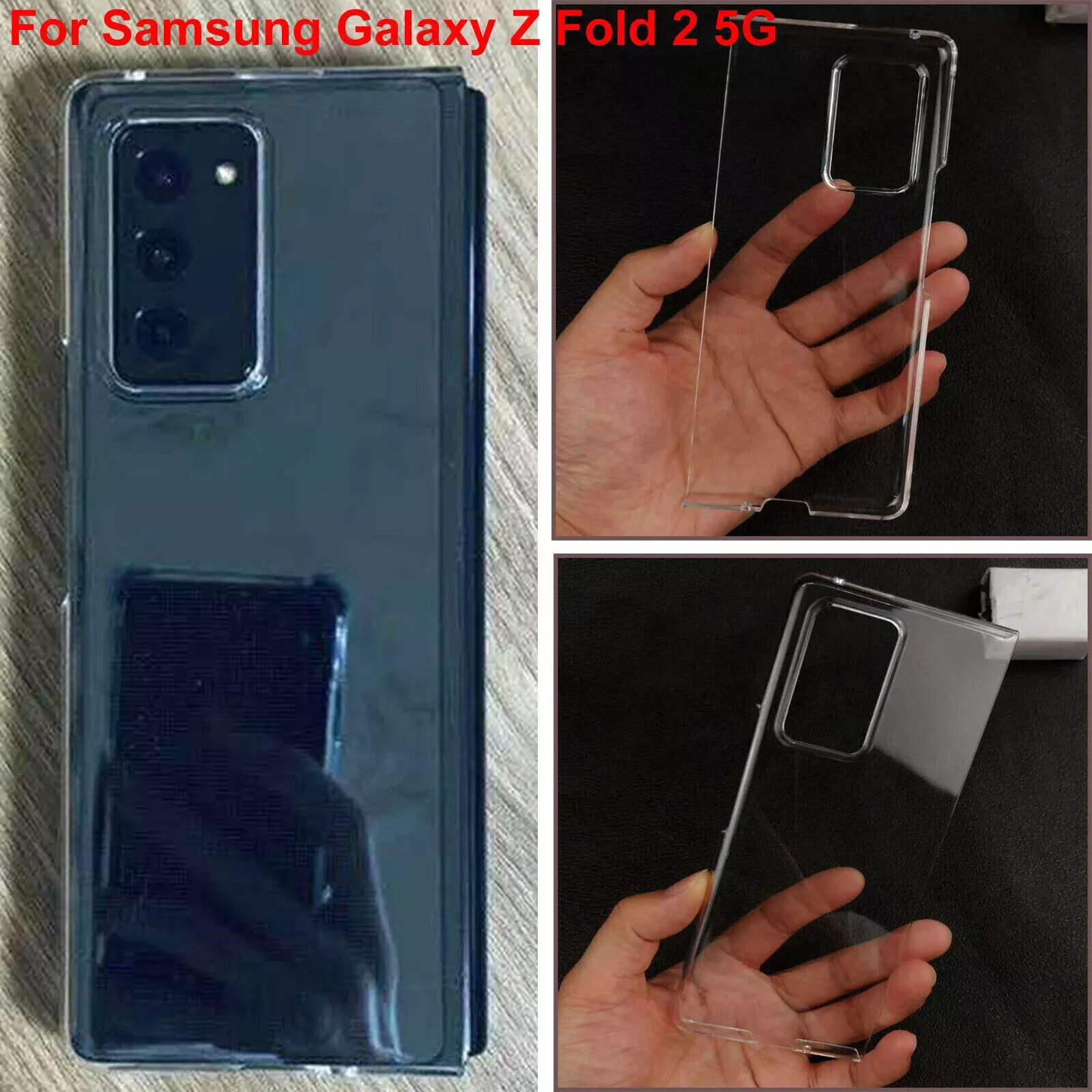 Ultra-thin Shockproof Hard PC Back Cover Case Fit For Samsung Galaxy Z Fold 2 5G