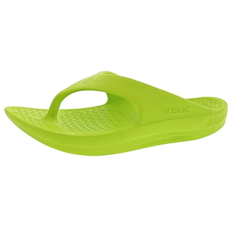 

Telic Women s Flip Flop Key Lime Slip-On Shoes - 6M