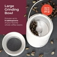thumbnail image 3 of MuellerLiving Electric Coffee Grinder for Spice, Nut, Herbs and Coffee Beans, Sharp Blade, Stainless Steel - White, 3 of 6