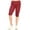 Checkered Red Black, variant on Women's Plus Size Stretch Comfy Elastic Waist Workout Burmuda Leggings Short Pant