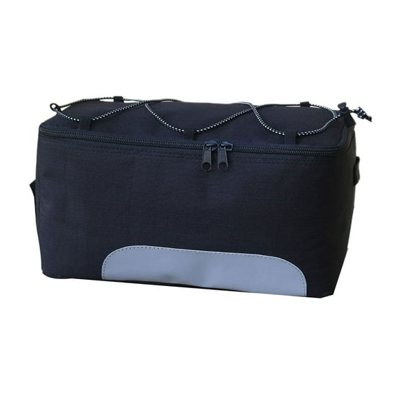 Electric Bicycle Ebike Rear Saddle Bag Large Capaciy Waterproof Nylon Rack Wear-resistant Trunk Bag Raod Bike Rear without side bag