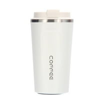 Travel Mug Insulated Coffee Cup With Leakproof Lid Vacuum Insulation Stainless Steel For Hot And Cold Water Coffee And Tea 510ml Glass&Bottle