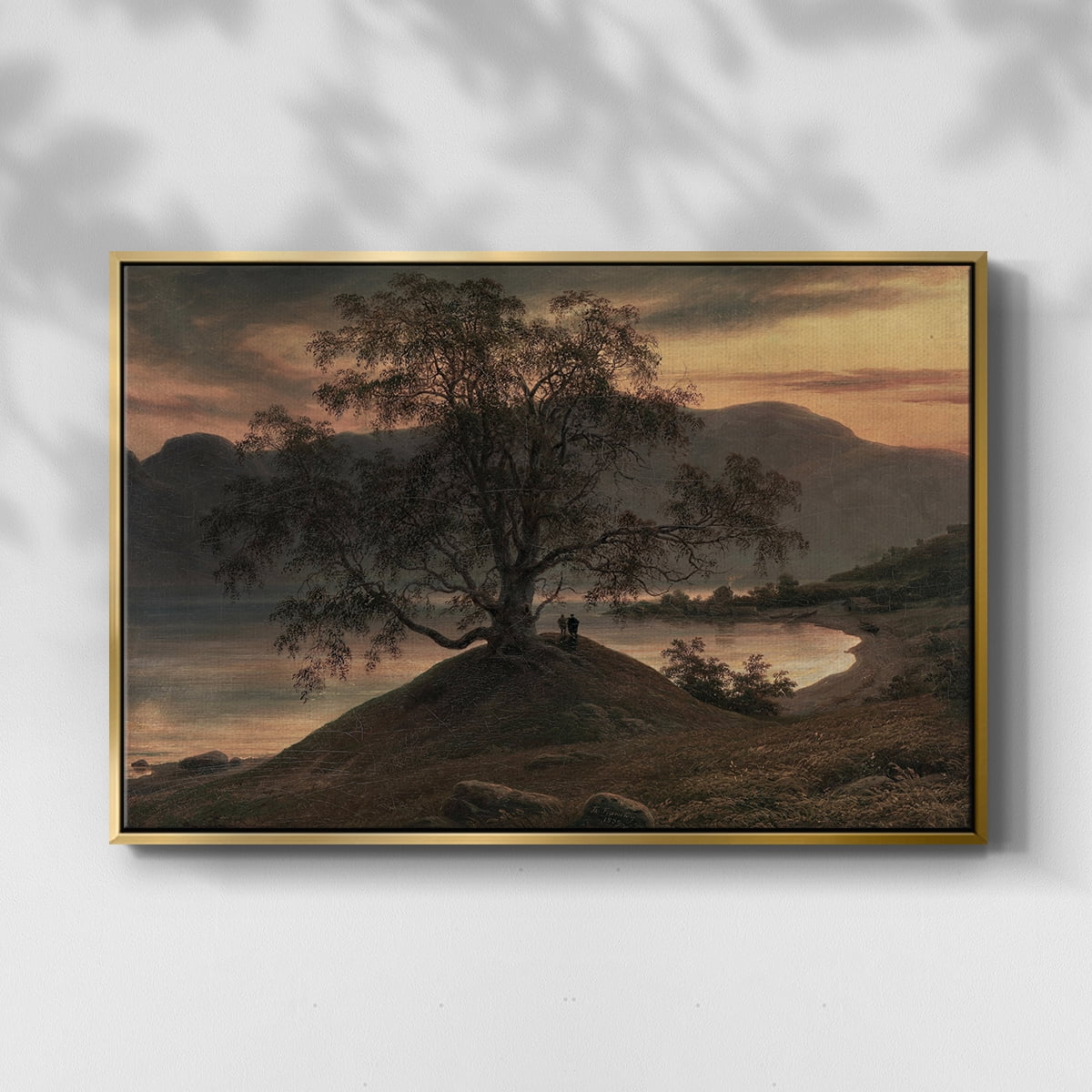 Vintage Landscape-CCCXII By Wexford Home Framed in Gold Wood Gallery Wrapped Canvas 27 in. x 41 in.