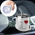 thumbnail image 4 of Valentine's Gifts 20oz Insulated Travel Tumbler, Stainless Steel Coffee Mug, Perfect for Couples, Parents, 50th Anniversary, Husband, Wife, 4 of 6