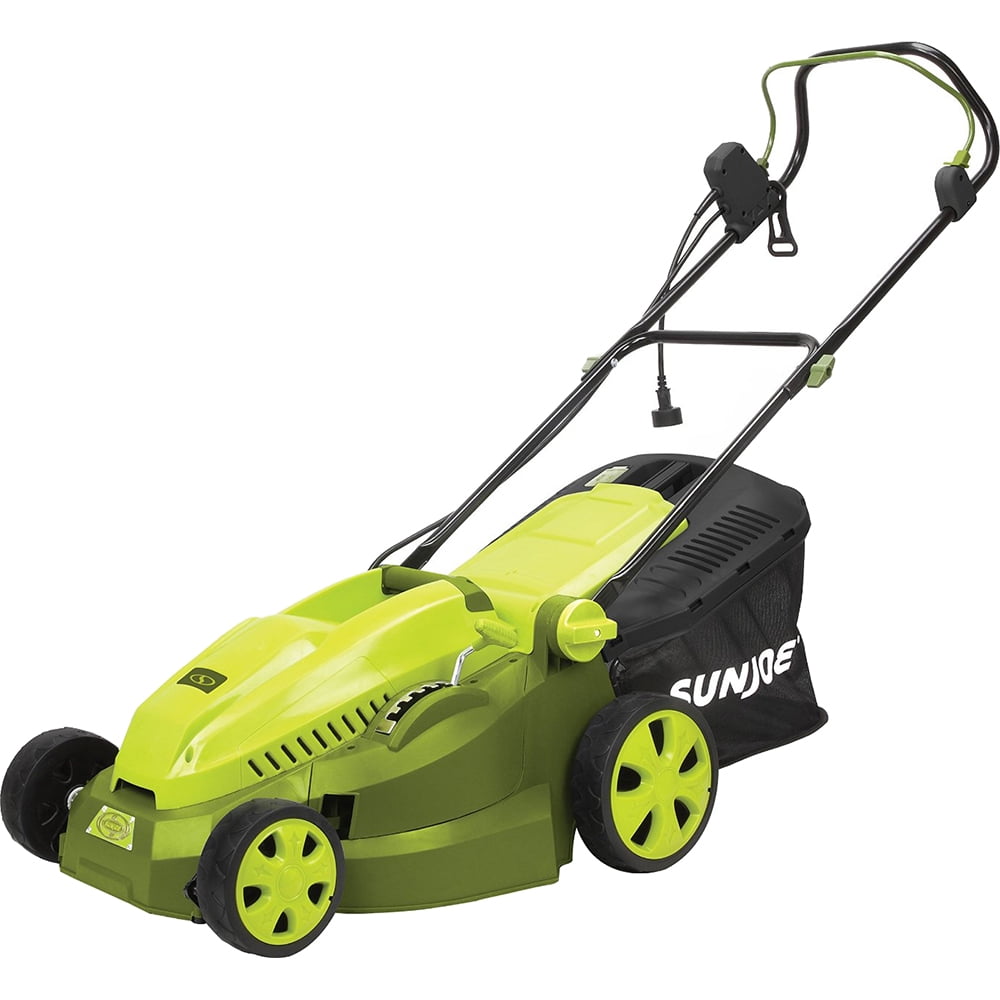 Sun Joe Electric 16-inch Lawn Mower W/ Collection Bag, 12-Amp, 6-Position