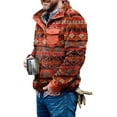 thumbnail image 3 of Men‘s Winter Fleece Pullover Sweatshirt Jacket Button Collar Warm Sweater Coat, 3 of 6