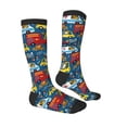 thumbnail image 3 of Balery Vehicles Cartoon With Funny Drivers Fun Novelty Socks Men'S Women'S Crew Socks Funny Crazy Novelty Socks Quirky And Cool Socks, 3 of 9