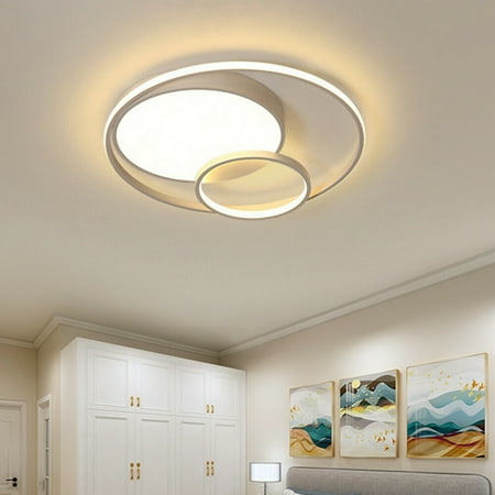 

Oukaning Modern LED Ceiling Light Living Bedroom Ring Light