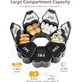 thumbnail image 4 of NeoMart Large Pill Organizer 7 Day, Pretty Weekly Pill Box Case, Cute Girly Medicine Dispenser Container for Vitamin, Gummy, Medication, Supplement (Black), 4 of 12
