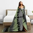 thumbnail image 5 of Anti-Pilling Flannel Bed Throw Blankets Forest Trees Green - Couch-Ultra-Soft Micro Fleece Sofa Bed Camping Travel Blanket for Adults 40"x30", 5 of 8