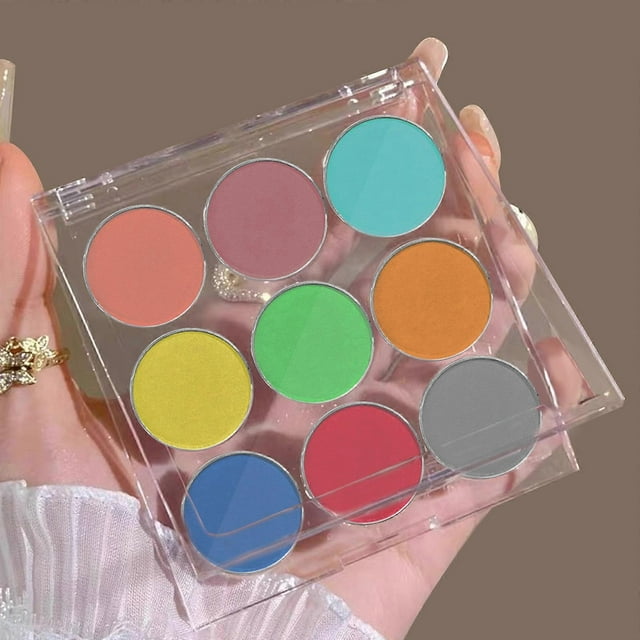 9 Colors Nail Powder Nail Art Pigment Powder with Eyeshadow Sticks Mirror Finish Art Gradient Rainbow Nail Glitter Powder DIY Nail Decoration