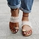 thumbnail image 1 of Zapatos de verano con punta de clip para mujer Sandalias de playa informales con encaje de zapatillas cómodas con diamantes de imitación Wmkox8yii  hj789, 1 of 6