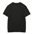 thumbnail image 2 of Camiseta Básica De La Moda Tops Sólidos Del Color De Los Hombres Camisas Básicas De La Manga Corta De Negro Sunnimix La camiseta de los hombres de la moda, 2 of 6