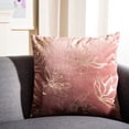 thumbnail image 3 of Safavieh Yari Floral Decorative Pillow, 18" x 18", Grey/Gold, 3 of 5