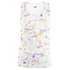 Soffe 197GPR1BGLRG Girls Allover Printed Cotton Basic Tank, Love Ya White - Large