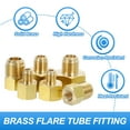 thumbnail image 4 of uxcell Tube Fitting Gas Adapter 3/8" Male x 1/4" Female Golden Brass 4 Pack, 4 of 6