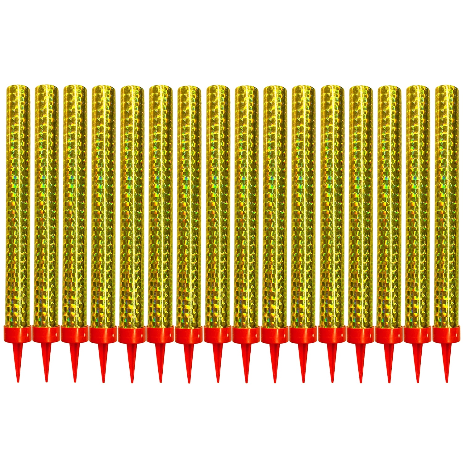 18PCS Gold Sparkling Birthday Candles Party Accessories for Birthday