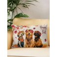thumbnail image 2 of Outdoor Pillows Waterproof, Happy Fall Bedding Throw Pillows with Insert for Couch Sofa Bed, Cute Dogs Maple Branch Thanksgiving Farmhouse 12x20 Inch Pillowcases Decorative Patio Pillow Set of 1, 2 of 8