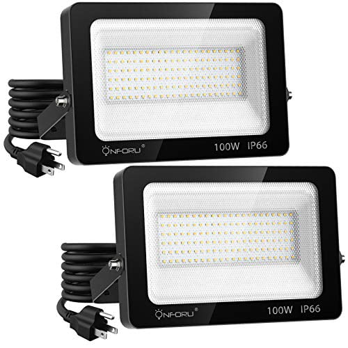 Ultra Thin LED Floodlight 20W-100W Cool White Waterproof Outdoor IP66 Spotlights 