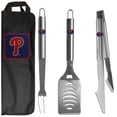 thumbnail image 1 of Philadelphia Phillies 3 Piece Steel BBQ Set with Bag, 1 of 1