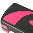thumbnail image 2 of SuperDeal 30" Adjustable Workout Aerobic Stepper in Fitness & Exercise Step Platform Trainer Stepper W/Risers Pink, 2 of 9