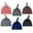 Black;Dark Blue;Dark Gray;Coffee Color;Black and White Stripes;Red Stripe, variant on SILVERCELL 6 Pack Newborn Baby Hospital Hat for Boys and Girls Solid Color Cotton Knot Beanie Hats for 0-6 Months Infant