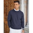 thumbnail image 6 of COOFANDY Mens Crew Neck Sweaters Long Sleeve Lightweight Knit Dress Pullover Sweaters, 6 of 10