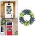 thumbnail image 3 of de lavanda Artificial DIY primavera para puerta frontal exterior y interior decoración de ventana para mujer perfecl Corona colgante, 3 of 7