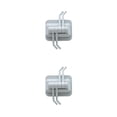 thumbnail image 4 of Wosthever Gancho adhesivo sin costuras Ganchos de pared impermeables resistentes al desgaste Palo fuerte Estante de almacenamiento de gancho de Gris 2Conjunto, 4 of 6