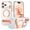 Orange, variant on VENINGO Magnetic for iPhone 18 Pro Case / iPhone 17 Pro Case with Invisible Stand, Shockproof Slim Case for iPhone 18 Pro / iPhone 17 Pro 6.3 inch,Clear Dark Cherry
