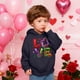 thumbnail image 4 of Sudadera con capucha y estampado de corazón de San Valentín, sudadera de manga larga para niños y niñas, chaqueta para niñas de talla mediana y grande., 4 of 7