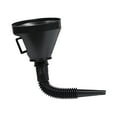 Black Car Motorcycle Flexible Funnel Spout Mesh Screen Strainer Oil Gas