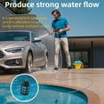 thumbnail image 3 of Cordless Portable Power Washer – Portable 452PSI Battery Pressure Washer Gun, 1.3GPM High Flow, Rechargeable Handheld Cleaner with Multiple Nozzles for Car Wash, Patio, Home, Driveway, Outdoor Use, 3 of 7