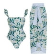 thumbnail image 1 of WILLBEST Traje de Baño Mujer 2 Piezas Traje de Baño Mujer 1 Pieza + 1 Pieza Cover Up Traje de Baño Estampado de Dos Piezas Monokini Bikini Trajes de Baño de 2 Piezas Conjunto de Tankini de Dos Piezas, 1 of 4