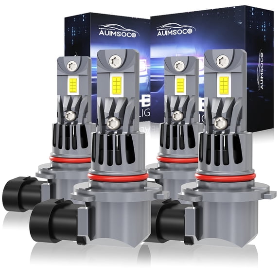 Fit For Acura CSX 2006-2011 LED Headlight Bulbs, High Beam Low Beam Set, White Light, Pack of 4