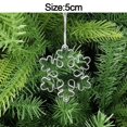 thumbnail image 3 of piezas de adornos navideños para el hogar, adornos acrílicos de cristal, copos de nieve, alce, colgantes para árbol de Navidad, regalo de Año Nuevo 2024, 3 of 5