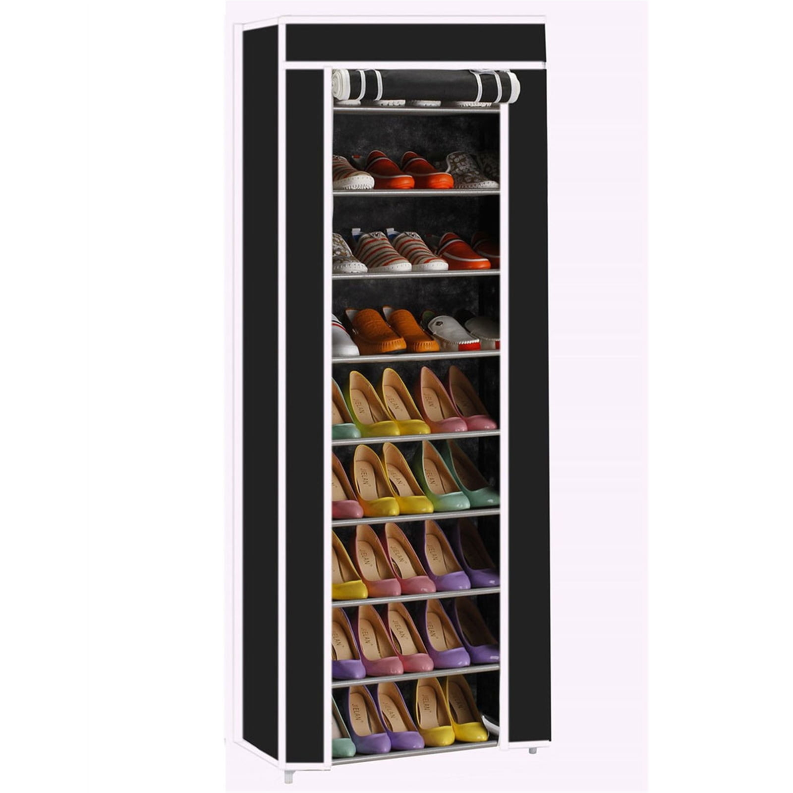 10-tier Tall Shoe Rack, Can Hold Shoes, Non-woven Fabric Shoe Rack, Simple Shoe  Organizer, Assembly Shoe Cabinet For Doorway Hallway Balcony Living Room -  Temu Italy