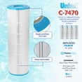 thumbnail image 3 of Unicel C-7470 Replacement 80 SqFt Swimming Pool Filter Cartridge (4 Pack), 3 of 6