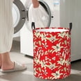 thumbnail image 6 of Uemuo Lilies Flowers Pattern Circular Laundry Hamper Basket with handles,Collapsible laundry basket,Large capacity laundry hamper,Laundry Organizer-, 6 of 8