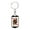 Dog Tag with Swivel Keychain (Gold), variant on Queen Of Diamonds Poker Card Dog Tag Keychain Stainless Steel Silver Tone or Gold Tone