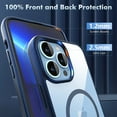 thumbnail image 5 of Magnetic Clear for iPhone 12 Pro Max Case Compatible with Magsafe[Non-Yellowing] [Military Grade Tested] Hard PC with Soft Edges Cover, Slim Shockproof Case for 12 Pro Max 6.7 Inch,ClearBlue, 5 of 14