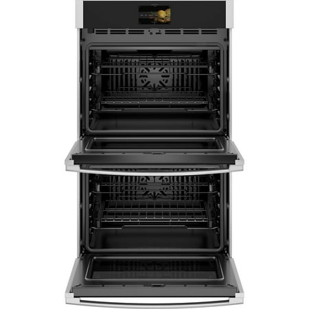 GE Profile - 30" Smart Built-In Double Electric Convection Wall Oven with Air Fry & In-Oven Camera - Stainless steel